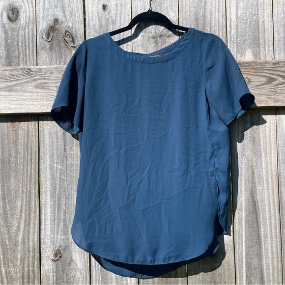Banana Republic Tops - Banana Republic Blue Teal Short Sleeve Top Sz XS